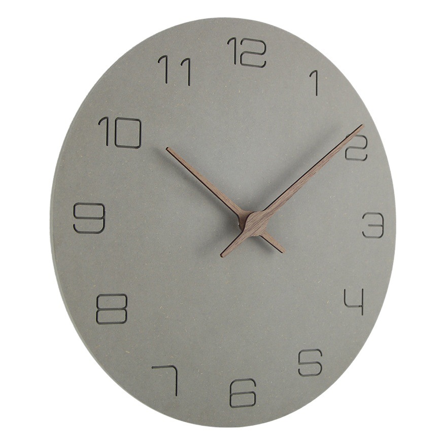 Wooden creative wall clock living room clock household simple fashion wooden quartz clock Wall mute hanging watch wholesale