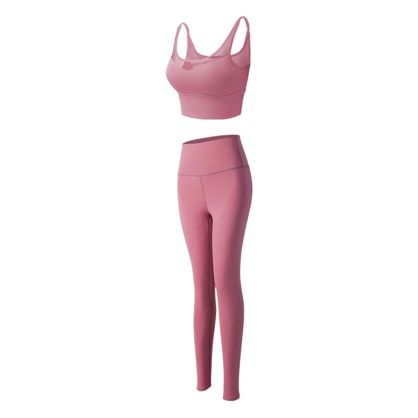 Juyitang Yoga Suit Women's Beautiful Back Slimming Bra Bra Three-Dimensional Hip Line High Waist Yoga Pants Sports Suit Women