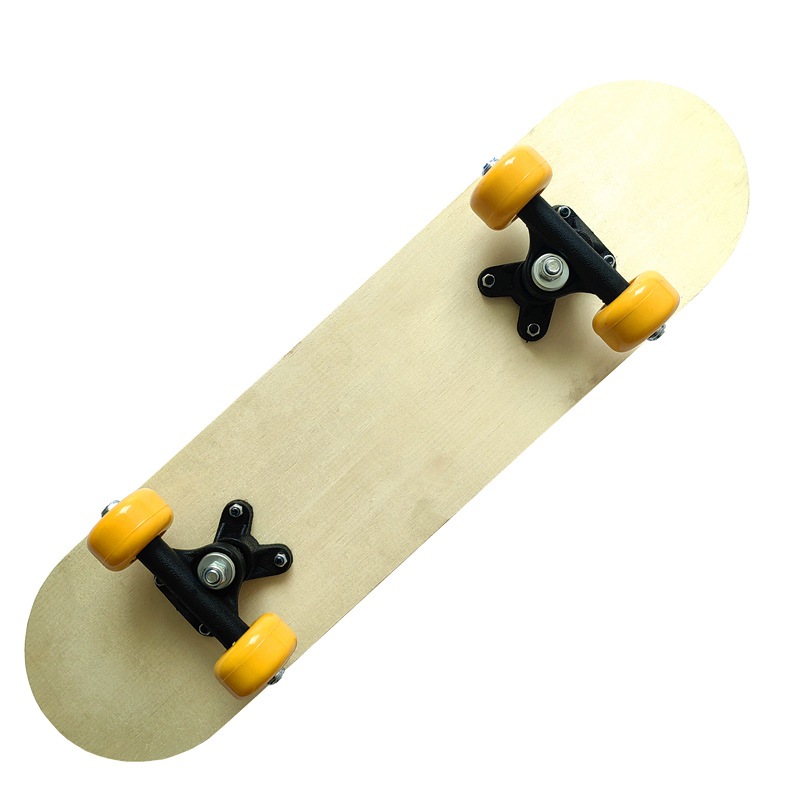Picture of Children's universal skateboard double-sided blank panel 7-layer Chinese maple log color DIY hand-painted graffiti drawing skateboard