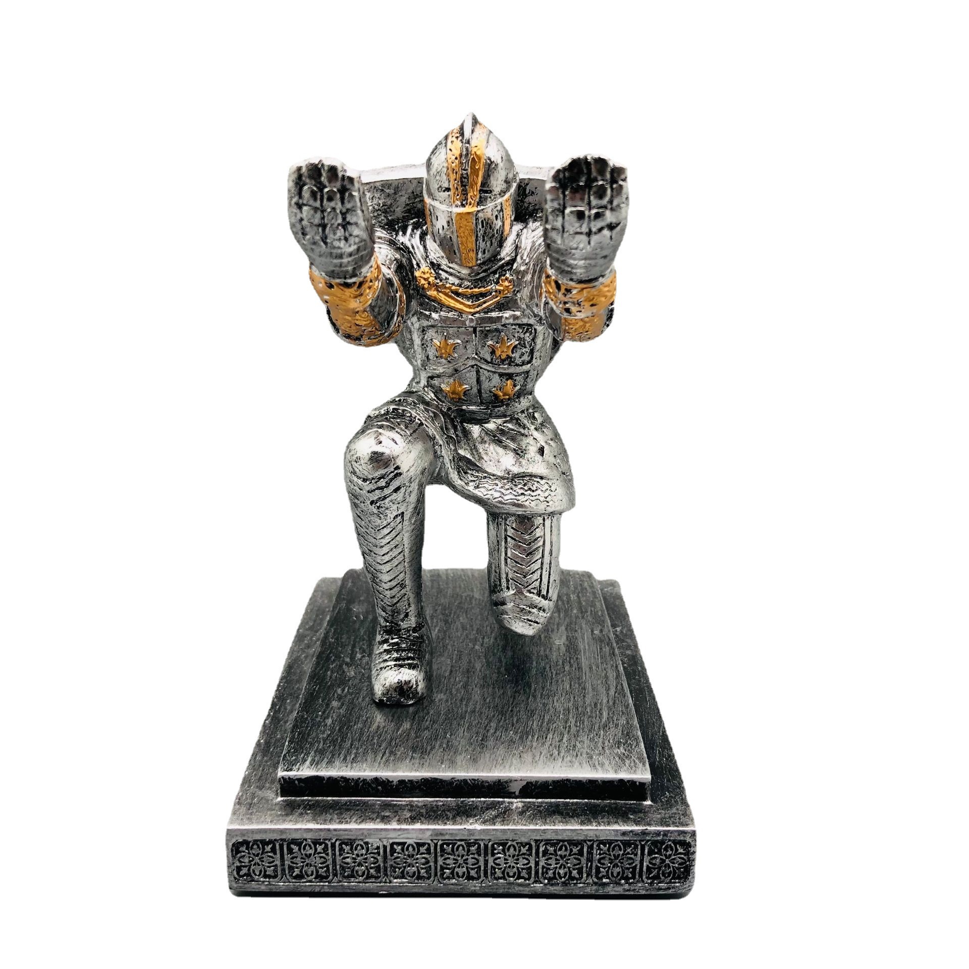 Picture of Executive Soldier Knight Pen Holder Pen Holder Shield Knight Creative Pen Holder Pen Holder PENHOLDER Ornaments