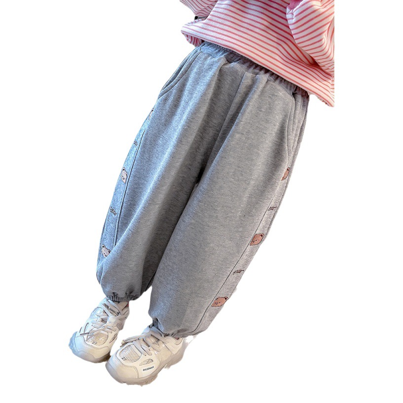 Children's pants girls' spring and autumn pants autumn clothing children's harem pants children's casual pants Western style boys' sports pants
