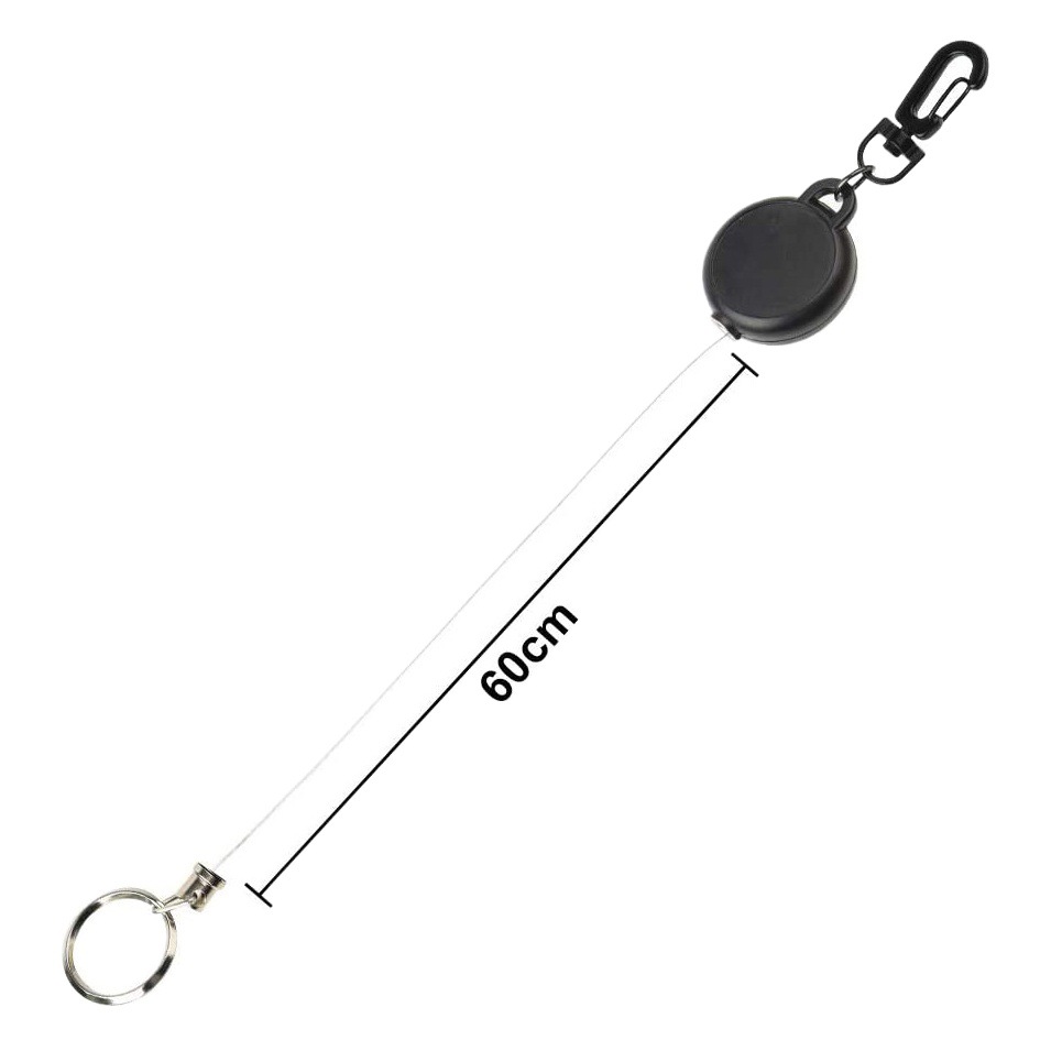 Amazon Amazon Best-Selling High-Rebound Telescopic Wire Rope Keychain High-Elastic Telescopic Anti-Lost Keychain
