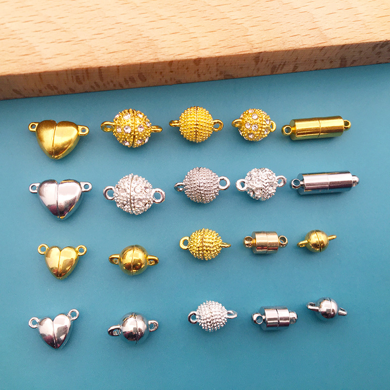 Picture of 1 magnet buckle strong fashion love spherical cylindrical diy jewelry accessories couple necklace bracelet pendant