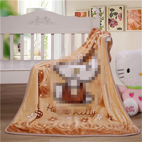 Picture of Children's Blanket Kindergarten Spring and Autumn Baby Coral Fleece Blanket Spring and Summer Single Layer Thin Blanket Office Nap