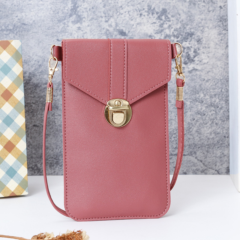 Picture of Touchscreen Mobile Phone Coin Purse Women's New Fashionable Multi-function Korean Style Fashionable Shoulder All-match Simple Crossbody Bag