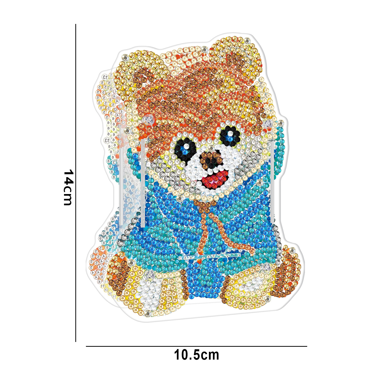Picture of Diamond painting peripheral pen holder transparent PVC pen holder foreign trade new creative handmade stick drill desktop storage ornaments