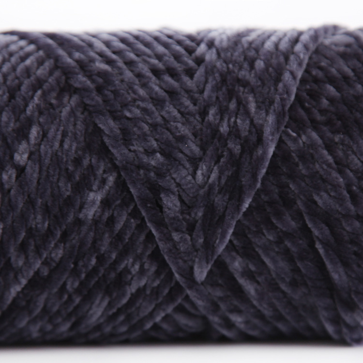 Picture of 3 Strands of Chenille Velvet Yarn for Crocheting Shoes, Thick Yarn for Autumn and Winter DIY Handmade Knitting, Scarf Yarn, Pure Handmade Knitting