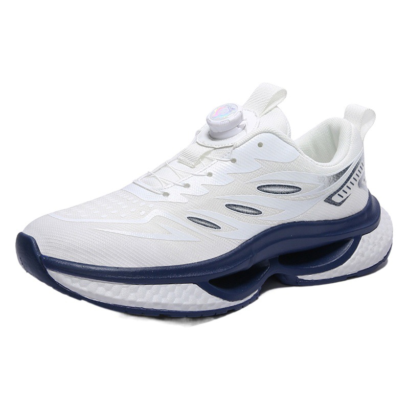 New Popcorn Sneakers Men's Casual Shoes Live Breathable Mesh Running Shoes Shock Absorption Rebound Super Soft Shoes