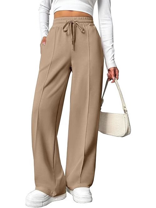 Amazon Cross-border Sports Pants Women's New Straight Loose Sweatpants Wide Leg Pants Outdoor Dance Casual Pants
