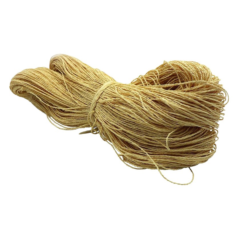 Manufacturers direct color raffia straw paper rope diameter 1.5-2mm woven green double-strand paper rope by kilogram