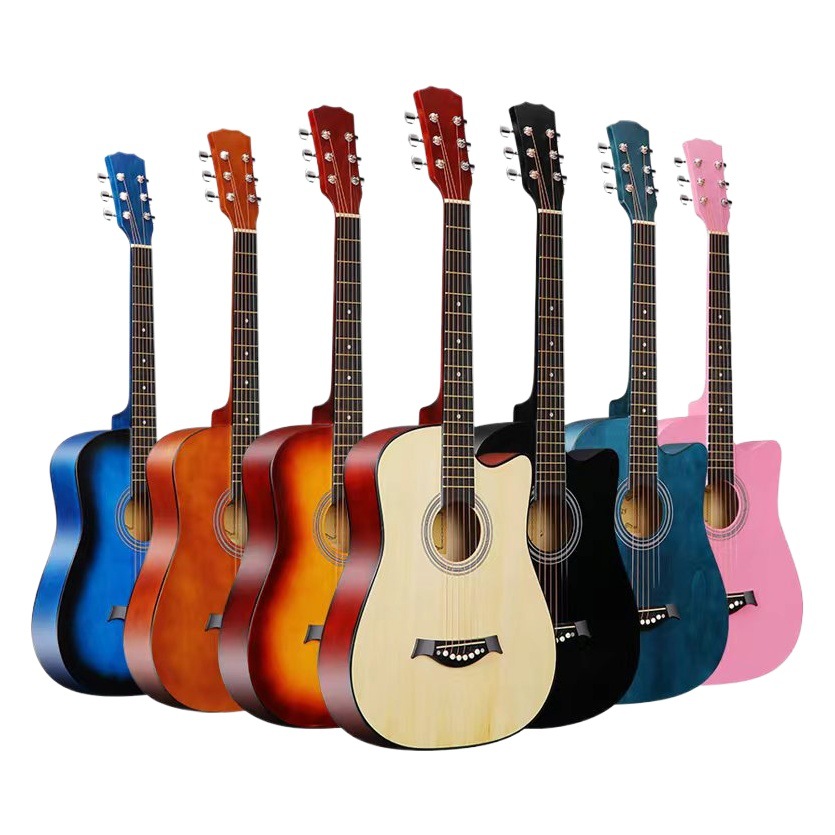 Spot Folk Guitar 38inch Practice Piano Beginner Guitar Wholesale General Piano Jita Musical Instrument Guitar Factory