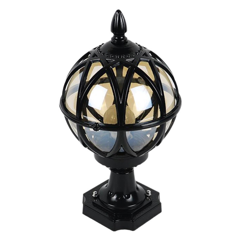 Outdoor Walled Garden Villa Door Column Lamp Door Lamp Outdoor Courtyard Column Lamp Waterproof European Style Column Lamp Ball