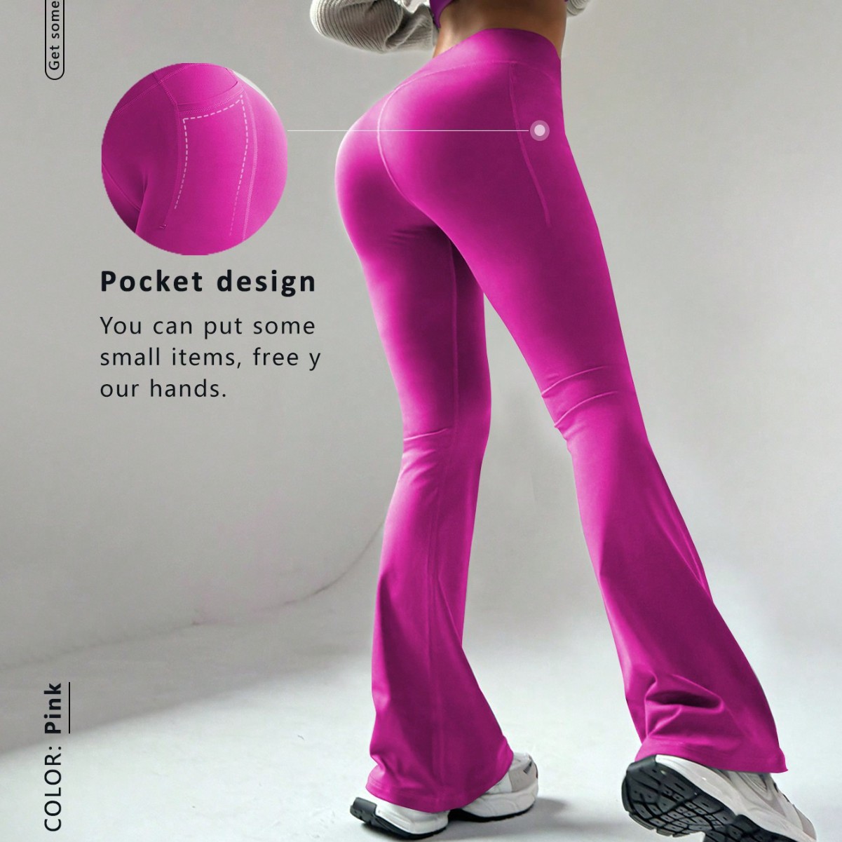 Women's Yoga Pants Micro-Flared Summer Thin Quick-Drying High-Waist Hip-Raising Wide-Leg Pants Running Sports Suit Fitness Pants for Outer Wear