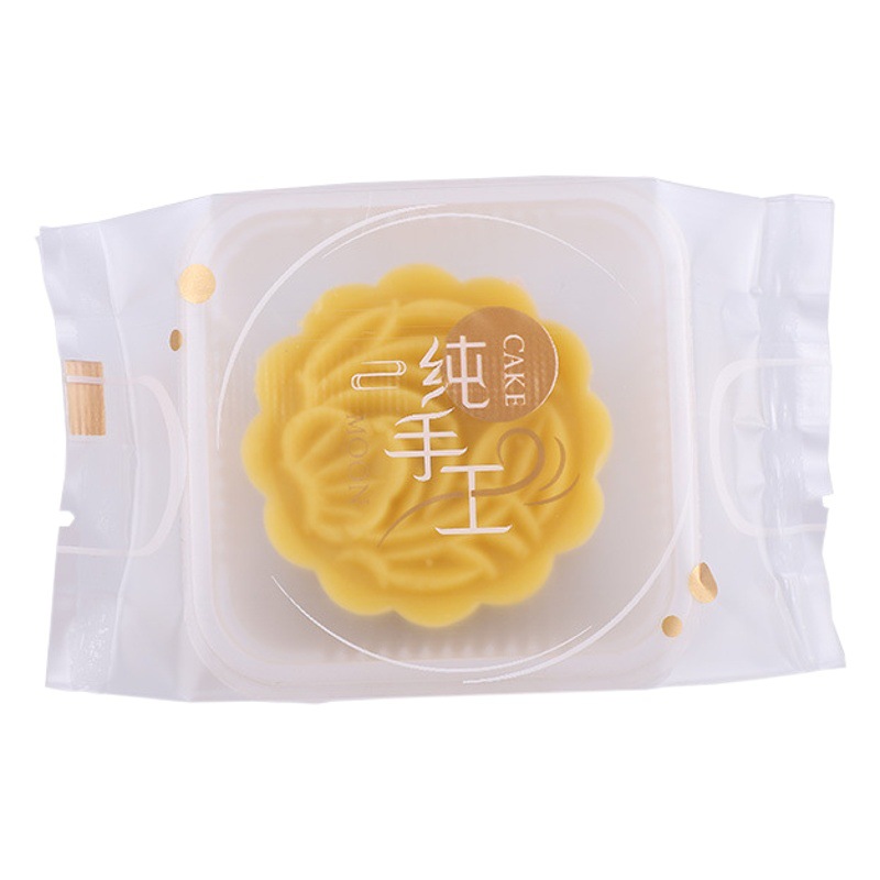 Mooncake Packaging Bag Transparent 2024 New Mid-Autumn Festival Flow Heart Ice Skin Mooncake Machine Sealing Bag Egg Yolk Pastry Bag 80g100