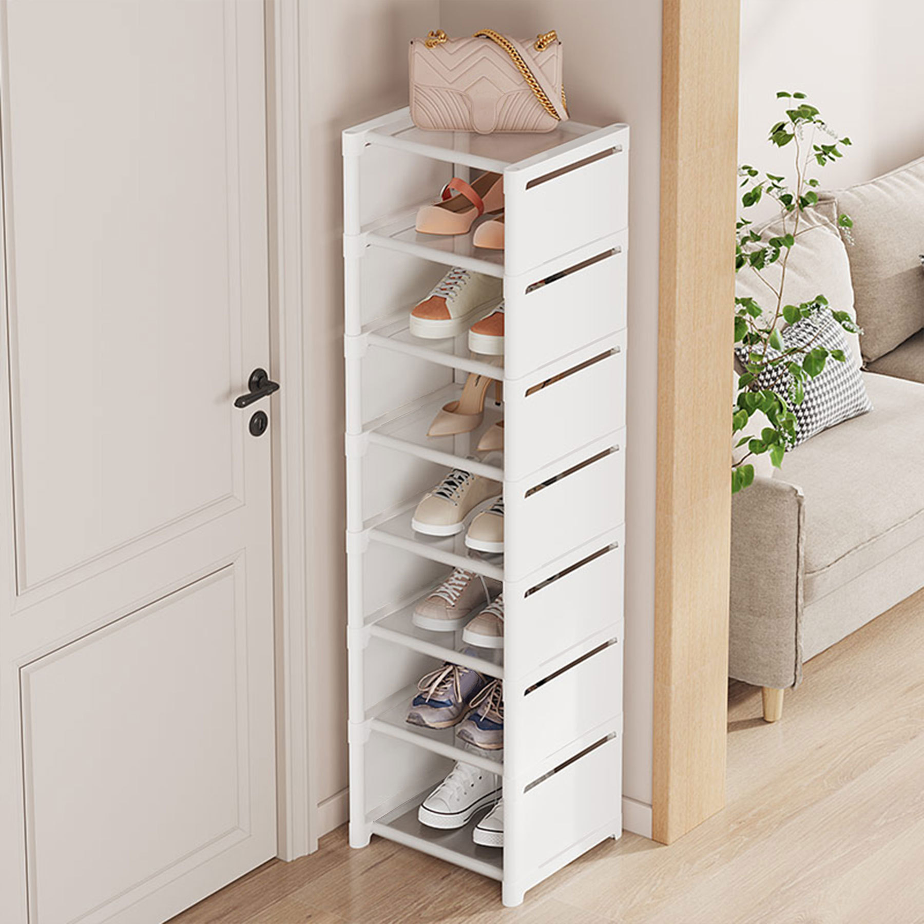 Picture of Simple Shoe Rack Household Doorway Large Capacity Economical Shoe Box Dormitory Indoor Multi-layer Shoe Cabinet Storage Artifact