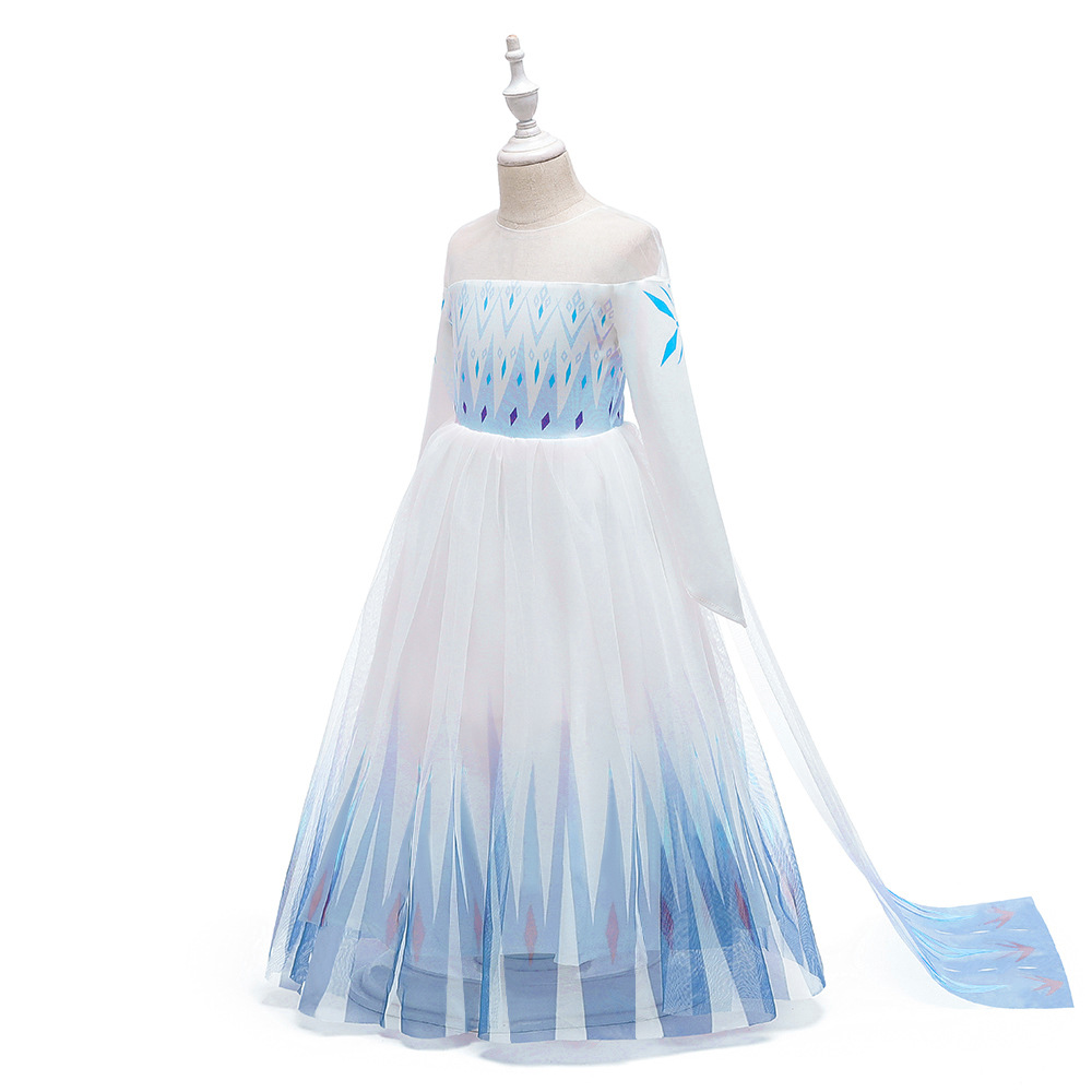 Picture of 2024 New Children's Dress Elsa Princess Dress Frozen 2 Cosplay Children's Day Performance Dress