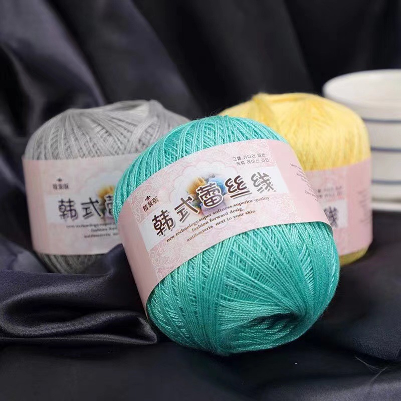 No. 8 lace diy knitting mercerized baby fine cotton crochet wool factory wholesale hand knitting