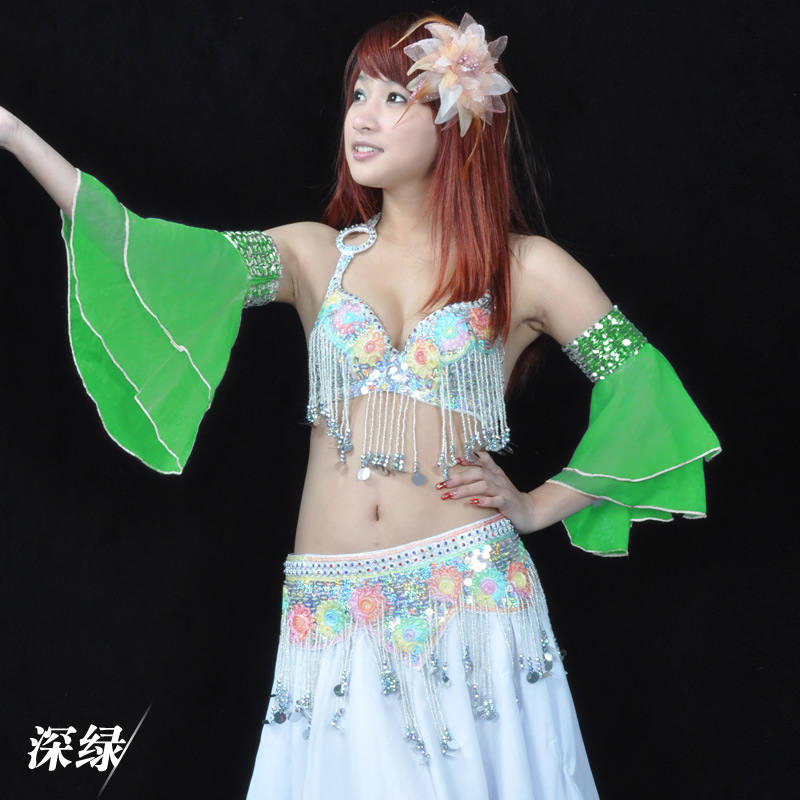 Picture of Double-Layer Sleeves, Belly Dance Swing Sleeves, Beaded Embroidery Sleeves, Watch Performance Costumes, Sleeves, Source Factory Direct Sales