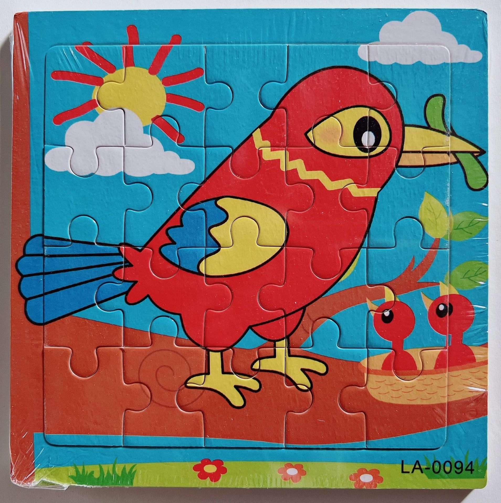 Picture of 20 Pieces of Wooden Kidsren's Intellectual Toys, Wooden Puzzles, Cartoon Animals, Street Stall Toys, Factory Direct Supply