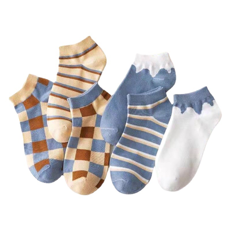 Socks Men's Summer Thin Shallow Mouth Boat Socks Women's Cotton Socks Breathable Street Stall Supply Socks Women's Trendy Wholesale