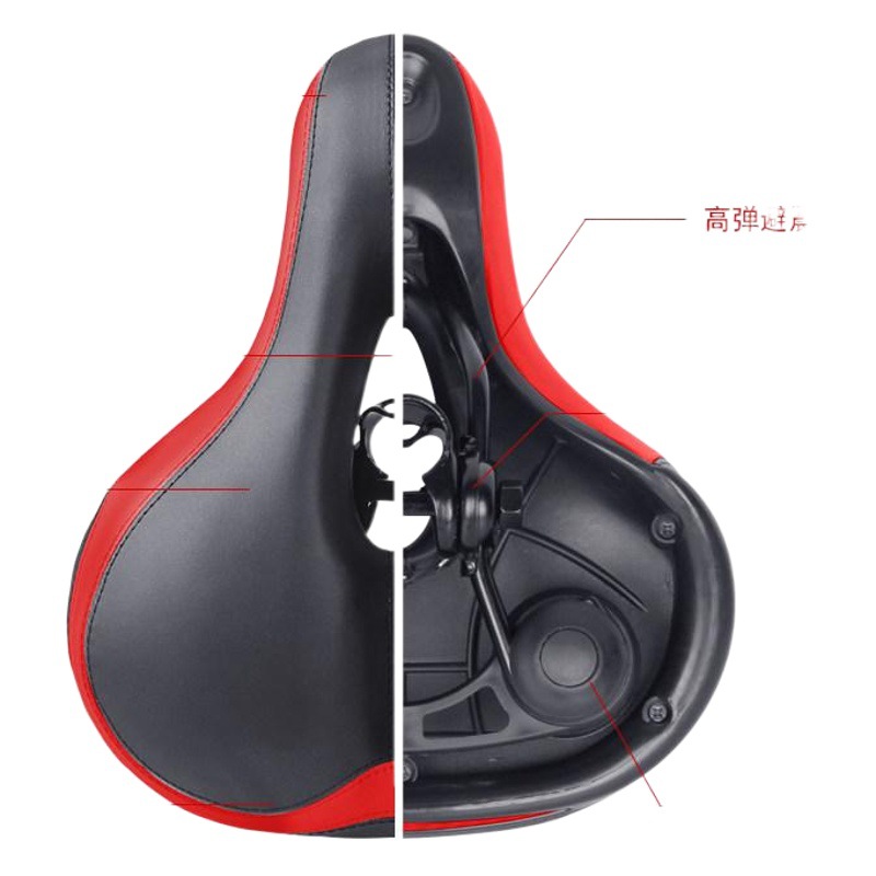 Big Butt Saddle Bicycle Cushion Mountain Bike Cushion Widened Thickened Sponge Cushion Shock Absorbing Ball Saddle