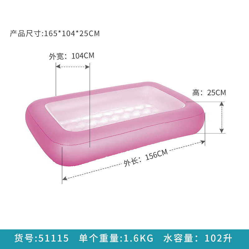 Picture of Bestway children inflatable swimming pool PVC thickened baby swimming bucket adult family bath pool