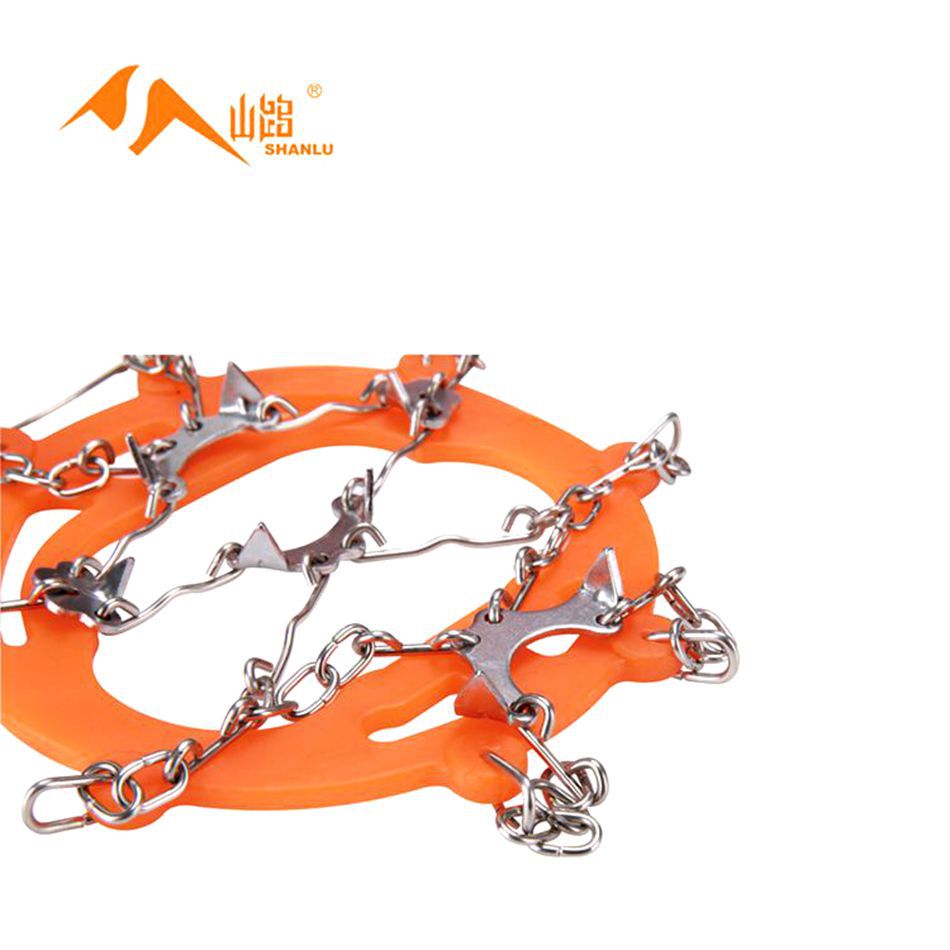 Picture of 8-Tooth Stainless Steel Ice and Snow Crampons, Eight-Tooth Anti-Slip Shoe Covers, Anti-Slip Chains, Anti-Slip Covers, Essential for Mountaineering and Outdoor Activities