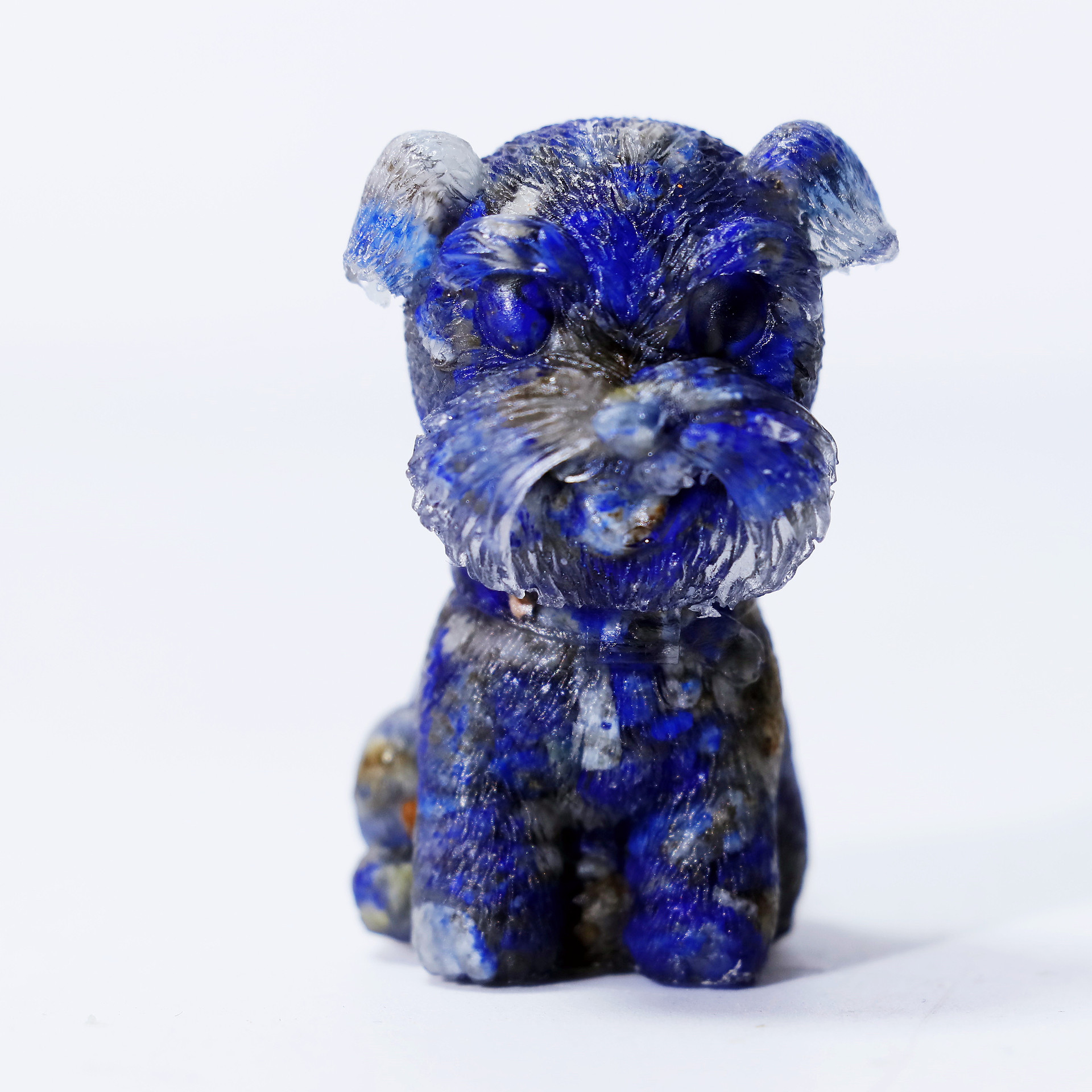 Picture of Natural Crystal Gravel Gum Drops Amethyst Schnare Dog Bean Crystal Ornaments Gift Crafts