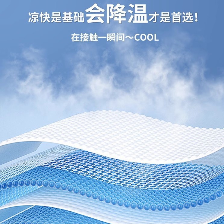 Picture of 2025 Explosions Antibacterial Ice Silk Mat Summer Sleeping Naked Maternal and Infant Class Air-conditioned Mat Machine Washable Folding Bed Cover Soft Mat