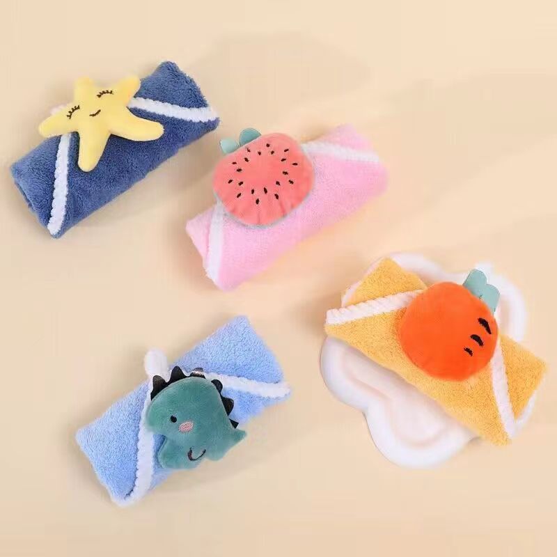 Picture of Cartoon hand towel hand gift towel hanging doll towel creative gift children's towel coral fleece towel