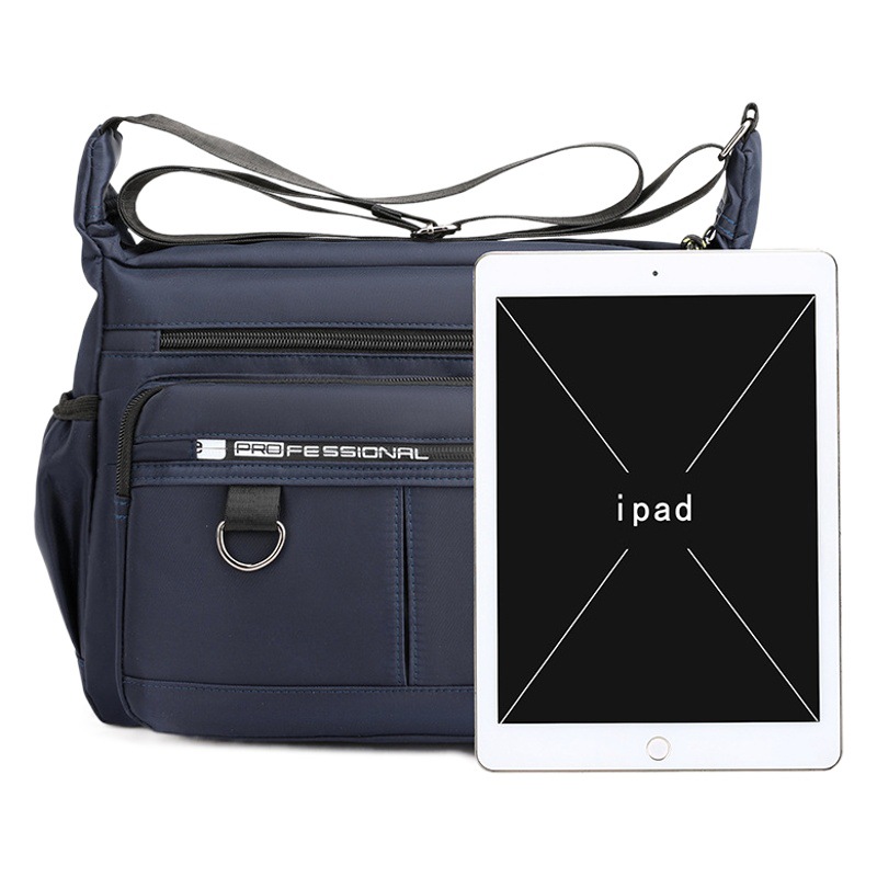 Large-Capacity Men's Bag Shoulder Bag Waterproof and Wear-Resistant Backpack Multi-Pocket Business Bag Business Casual Men's Crossbody Bag