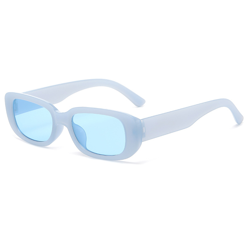 Picture of New Fashion Candy Color Cat's Eye Sunglasses European and American Fashion Street Shooting Joker Small Frame Plastic Tooth Sunglasses s23081
