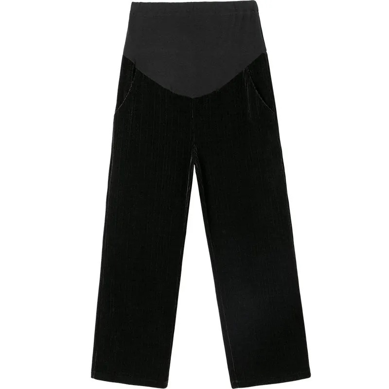 Picture of Pregnant Women's Pants Summer Outer Wear Loose Wide Leg Pants Spring and Autumn Thin plus size High Waist Trousers Maternity Dress Summer Dress Autumn Dress