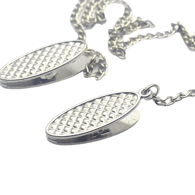 Factory in stock wholesale zinc alloy napkin clip baby bib clip hotel napkin clip DIY napkin clip