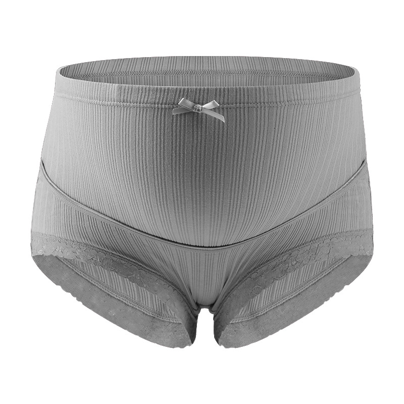 Picture of Maternity Underwear Large Size Breathable High Waist Lace Belly Support Adjustable Pregnancy Threaded Briefs Manufacturer