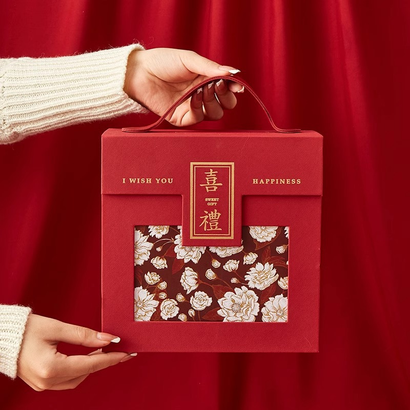 Wedding Candy Box New Chinoiserie Creative Wedding High-End Candy Box Souvenir Gift Box Engagement Wedding Candy Box