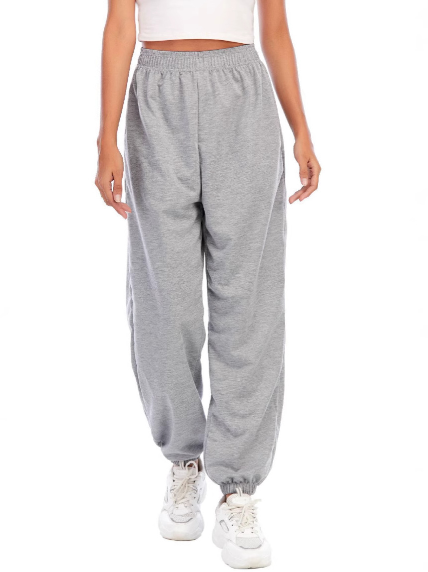 2024 autumn and winter cross-border Amazon wish European and American foreign trade women's new fleece-lined loose casual sports pants