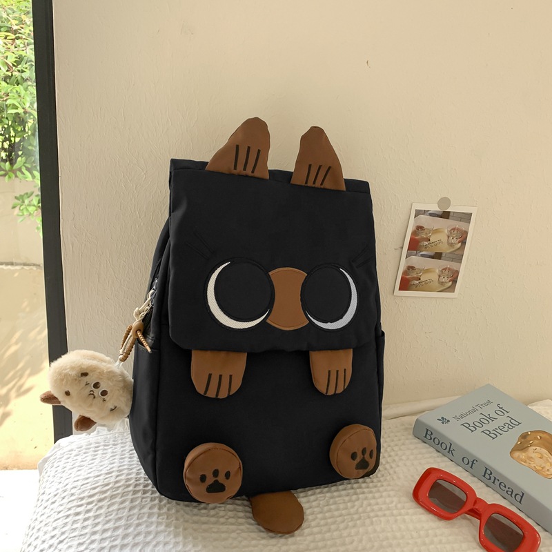 Picture of Ins Style New Siamese Cat Korean Style Harajuku Backpack Campus Style Junior High School Student Schoolbag Female Simple Primary School Bag
