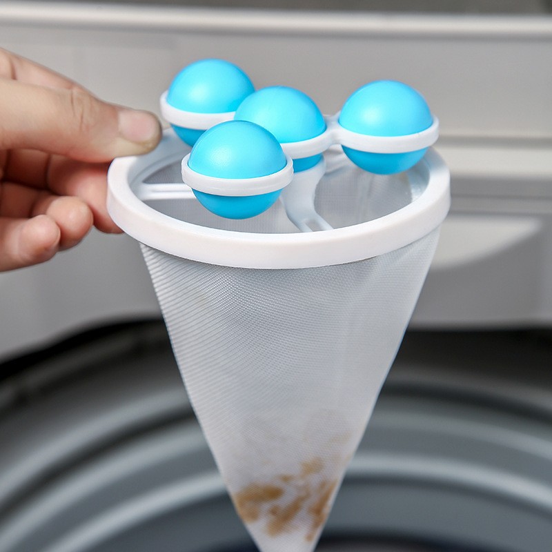 Picture of 2025 Washing Machine Filter Bag Hair Remover Household Washing Ball Clothing Hair Removal Suction Filter Laundry Bag