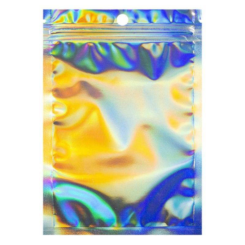 Rainbow Laser Film Ziplock Bag Mobile Phone Case Data Cable Bone Bag Jewelry Packaging Bag Yin and Yang Bag Ziplock Bag Laser Bag