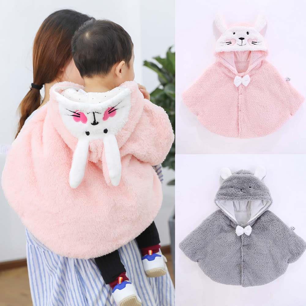 Picture of Baby's Cape Windshield Spring Autumn Winter Outgoing Windbreaker Children's Coat Quilted Girls' Baby's Small Shawl