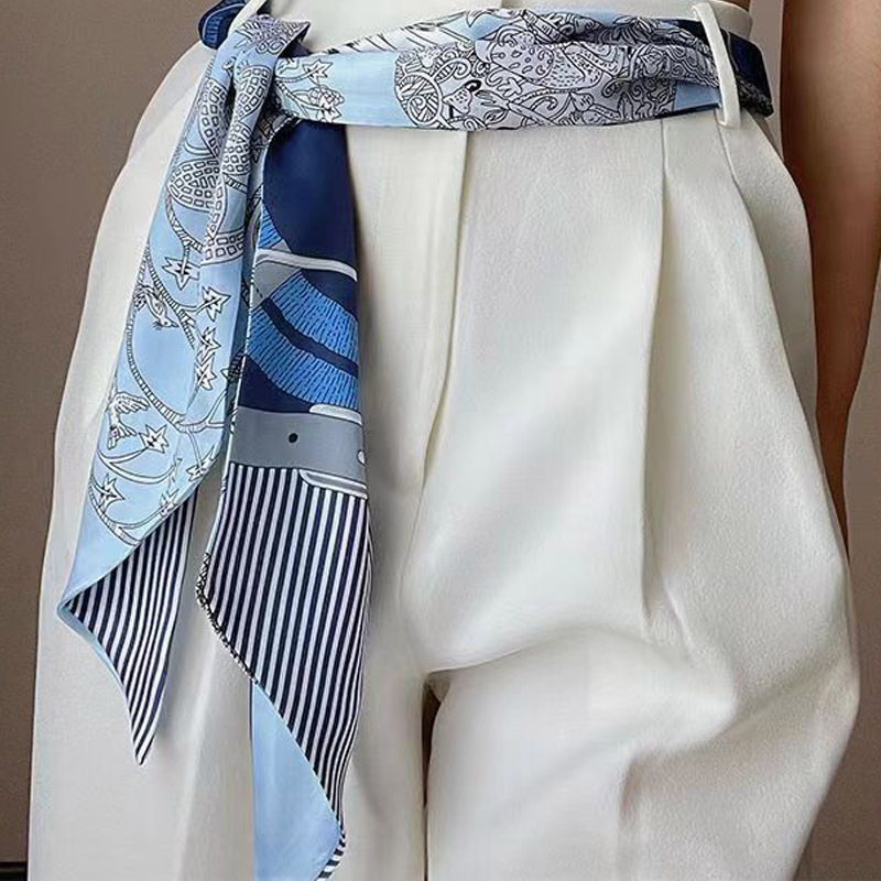 Picture of Popular Spring and Autumn Long Scarf Women's Korean Style Summer Decoration Shirt Suit Scarf Hair Belt Ribbon Scarf