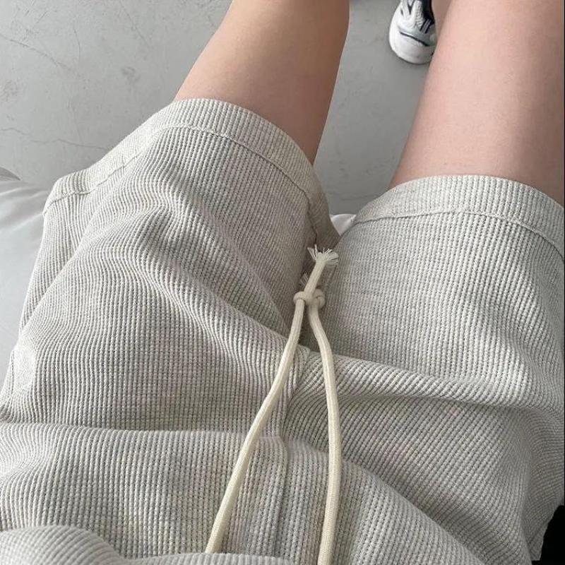 Women's Summer New Loose Casual All-match Sports High Waist Wide Leg All-match Student Shorts Women's Trendy