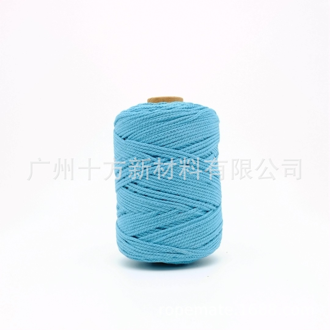 Picture of Wholesale color 1.5mm round strand yarn combed cotton thread crochet wool knitting handmade thread DIY cotton rope