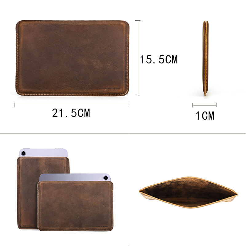 Picture of For the new iPadmini6 protective case crazy horse leather 7.9/ 8.3 inch simple mini flat leather in stock