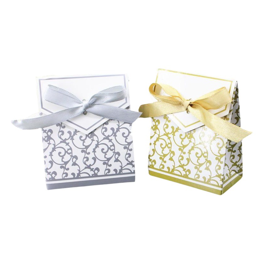 Popular Wedding Candy Box European Style Wedding Candy Box Golden Age Gift Box Silver Dream Paper Box Promotion