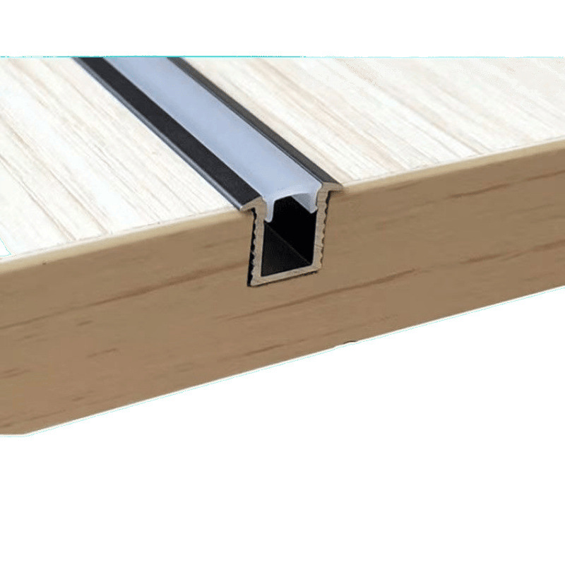 Picture of Led Linear Light Aluminum Alloy Light Trough Embedded Aluminum Trough U-Line Light Concealed Black Strip Light Ceiling Linear Light