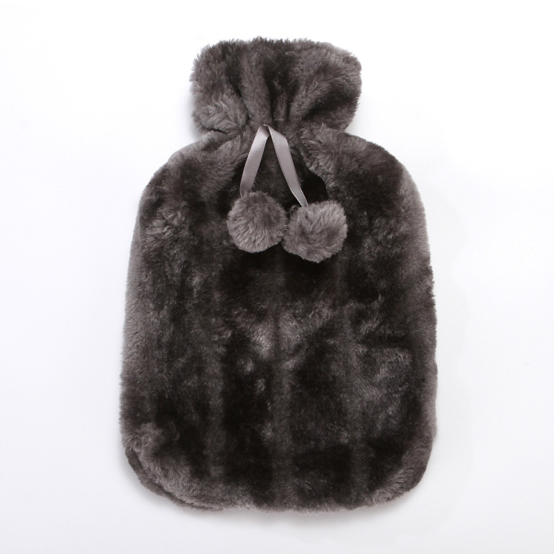 Picture of New Rubber Hot Water Bottle Pvc Hot Water Bottle Plush Cloth Cover Imitation Rabbit Fur Cloth Cover Hand Warmer Hot Water Bottle in Stock