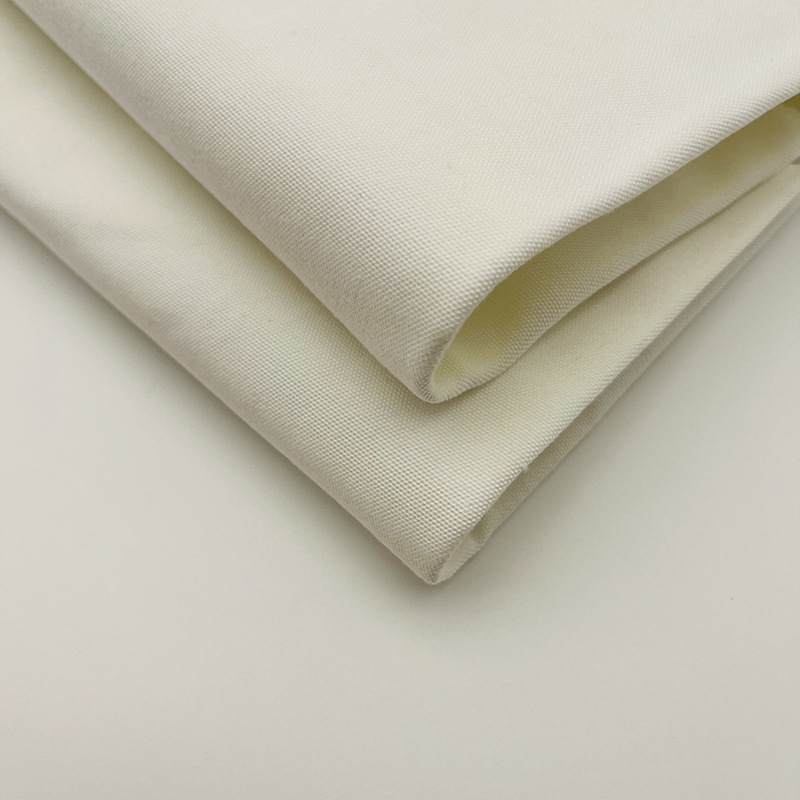 Picture of Full Polyester Canvas White Plain Cloth Clothing Luggage Tent Special Fabric 430g Natural Color Plain Cloth Polyester Canvas Wholesale Customization