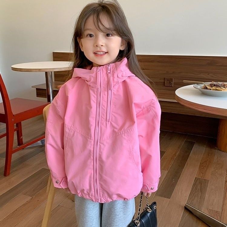 Picture of 2025 New Spring Girls' Children's Wear Western Style Spring and Autumn Children's Casual All-match Girls' Hooded Collar Coat Trendy